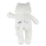 Uzun peluş kedi 55 cm beyaz ile eğitici oyunlara sevimli bir arkadaşlık kat