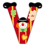 Eğitici Oyuncak Palyanço Ahşap Harf V