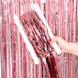 Eğitici Oyuncak Rose Gold Renk Ekstra Metalize Parlak Saçaklı Arka Fon Perde İthal A Kalite 1x2 Metre