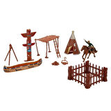 Eğitici Çocuk Kovboy Figürleri Oyun Seti