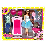 Çocuk Oydaş Cindy Doll Dolaplı Makyaj Masalı Bebek 02453
