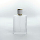 20 ADET BOŞ CAM PARFÜM ŞİŞE, 100 ML, OVAL MODEL, BUZLU, GEÇMELİ