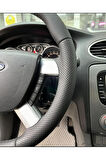 FORD FOCUS 2BUÇUK ARACA ÖZEL DİKMELİ DİREKSİYON KILIFI (NOKTALI-BENTLEY DERİ)