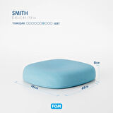 FOM Smith Visco Konforlu ve Rahatlatıcı Oturma Simidi Yastık, Ortopedik, 45 x 44 x 8, Açık Mavi