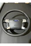FORD S-MAX 2006-2014 NOKTALI-DÜZ DERİ MODEL DİREKSİYON KILIFI
