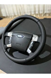 FORD MONDEO 2007-2014 NOKTALI-DÜZ DERİ MODEL DİREKSİYON KILIFI