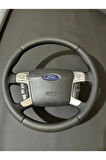 FORD MONDEO 2007-2014 NOKTALI-DÜZ DERİ MODEL DİREKSİYON KILIFI