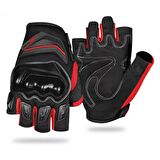 FORTE GT RS 1903D Su Geçirmez Parmaksız Motosiklet Eldiveni Kırmızı XL Beden