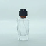 20 ADET BOŞ CAM PARFÜM ŞİŞE, 50 ML, KARE KONİK PRİZMA MODEL, ŞEFFAF