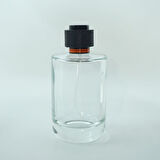 15 ADET BOŞ CAM PARFÜM ŞİŞE, 100 ML, SİLİNDİR KALIN TABANLI MODEL, ŞEFFAF