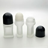 15 ADET BOŞ CAM ROLL-ON ŞİŞE, 50 ML, BUZLAMALI MODEL