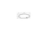 Ferodo FDB4136 Ön Fren Balatası Toyota RAV4 06-11 Corolla Auris 1.33 1.4 1.6 2006- 04465-02230