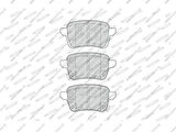 Ferodo FDB4879 Arka Fren Balatası Disk İçin Opel Corsa E 15-Fiat 500L 77366595