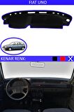 Ford Courier Ekransız 2013-2020 İçin Uygun Torpido Koruma Halısı Siyah Kenar Renk Mavi
