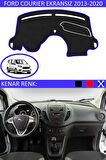 Ford Focus 2 2005-2010 İçin Uygun Torpido Koruma Halısı Siyah Kenar Renk Mavi