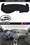 Ford Focus 2,5 Kapaklı 2005-2010 İçin Uygun Torpido Koruma Halısı Siyah Kenar Renk Siyah