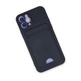 Hediyelik Apple İphone 12 Kılıf Kelvin Kartvizitli Silikon - Lacivert