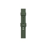 Hediyelik Apple Watch 38mm Kr408 Çizgili Silikon Kordon - Koyu Yeşil