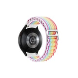 Hediyelik Watch 20mm Kr410 Kumaş Kordon - Gökkuşağı