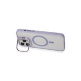 Hediyelik Joko Apple İphone 15 Pro Max Kılıf Roblox Lens Magsafe Standlı Kapak - Lila