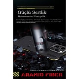 Hediyelik Joko Apple İphone 15 Pro Max Kılıf Aramid 600d Kevlar Karbon Fiber Magsafe Kapak - Gri