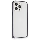 Hediyelik Joko Apple İphone 15 Pro Max Kılıf Metal Bumper Magneticsafe Kapak - Lacivert