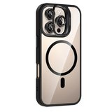Hediyelik Joko Apple İphone 16 Pro Remim Lensli Magsafe Standlı Kapak - Siyah