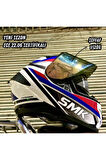 Typhoon Freeride Gl152 Mavi Kask (FİT KALIP) (ŞEFFAF VİZÖRLÜ)