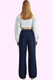 Kadın Denim Wide Leg Pantolon Yüksek Bel Uzun Boy Pamuk Casual Günlük Kullanım Özel Günler