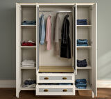  Hunerika Eniro Premium 4 kapak 2 çekmeceli Gardırop-Minifiks bağlantılı - aytaşı/legnano