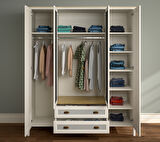 Hunerika Meniro Premium 4 kapak 2 çekmeceli Gardırop-Minifiks bağlantılı - aytaşı/legnano