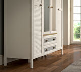 Hunerika Meniro Premium 4 kapak 2 çekmeceli Gardırop-Minifiks bağlantılı - aytaşı/legnano