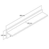 Ferniso Mobilya 80 cm Duvar Askılık Çam