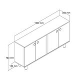 FERNISO Bohem Tv Ünite 138 Cm