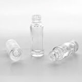 50 ADET BOŞ CAM PARFÜM NUMUNE ŞİŞE, 5 ML, VİDALI, ŞEFFAF, PLASTİK KAPAKLI