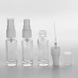 50 ADET BOŞ CAM PARFÜM NUMUNE ŞİŞE, 5 ML, VİDALI, ŞEFFAF, PLASTİK KAPAKLI