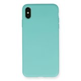 Apple İphone Xs Max Kılıf Nano İçi Kadife Silikon - Turkuaz