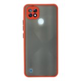 Realme C21 Kılıf Montreal Silikon Kapak - Kırmızı