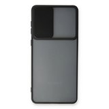 Samsung Galaxy A73 5g Kılıf Palm Buzlu Kamera Sürgülü Silikon - Siyah