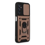 Samsung Galaxy A14 4g Kılıf Pars Lens Yüzüklü Silikon - Rose Gold