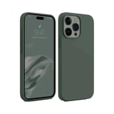 Apple İphone 15 Pro Max Kılıf First Silikon - Koyu Yeşil