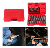 Hasarlı Somun Vida Çıkarıcı Hex Seti 25 Parça