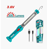 Total Şarjlı Askılı Çalışma Işığı 300 Lümen 