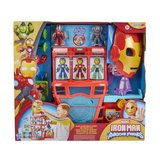 NW NessiWorld Iron Man ve Arkadaşları Iron Quarters Oyun Seti Karakter Figürü