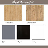 55 CM Konsol Tek Büyük Çekmeceli | Dresuar | Duvara Monte MDF Ahşap Raf | Makyaj Masası 