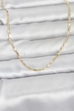 CM 14K Gold Renk Lazerli Zincir Model 60 cm Kadın Kolye