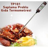 Dijital Mutfak ve Gıda Termometresi - Hassas Ölçüm - Paslanmaz Çelik - Daldırmalı Model - Saklama Ku