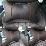BMW 3 Serisi 325tds Araç Boyun Yastığı 2 Adet Siyah Kırmızı FS