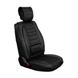 Seat Arona Uyumlu Lüx Deri Oto Koltuk Kılıfı Ön/Arka Set Antalya Serisi Siyah