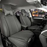 Daihatsu Terrios Uyumlu Lüx Deri Oto Koltuk Kılıfı Ön Arka Set Füme Giydirme Tip
